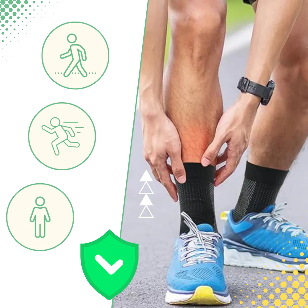 Arch Support Compression Socks with Open Toe and Anti Slip Nylon