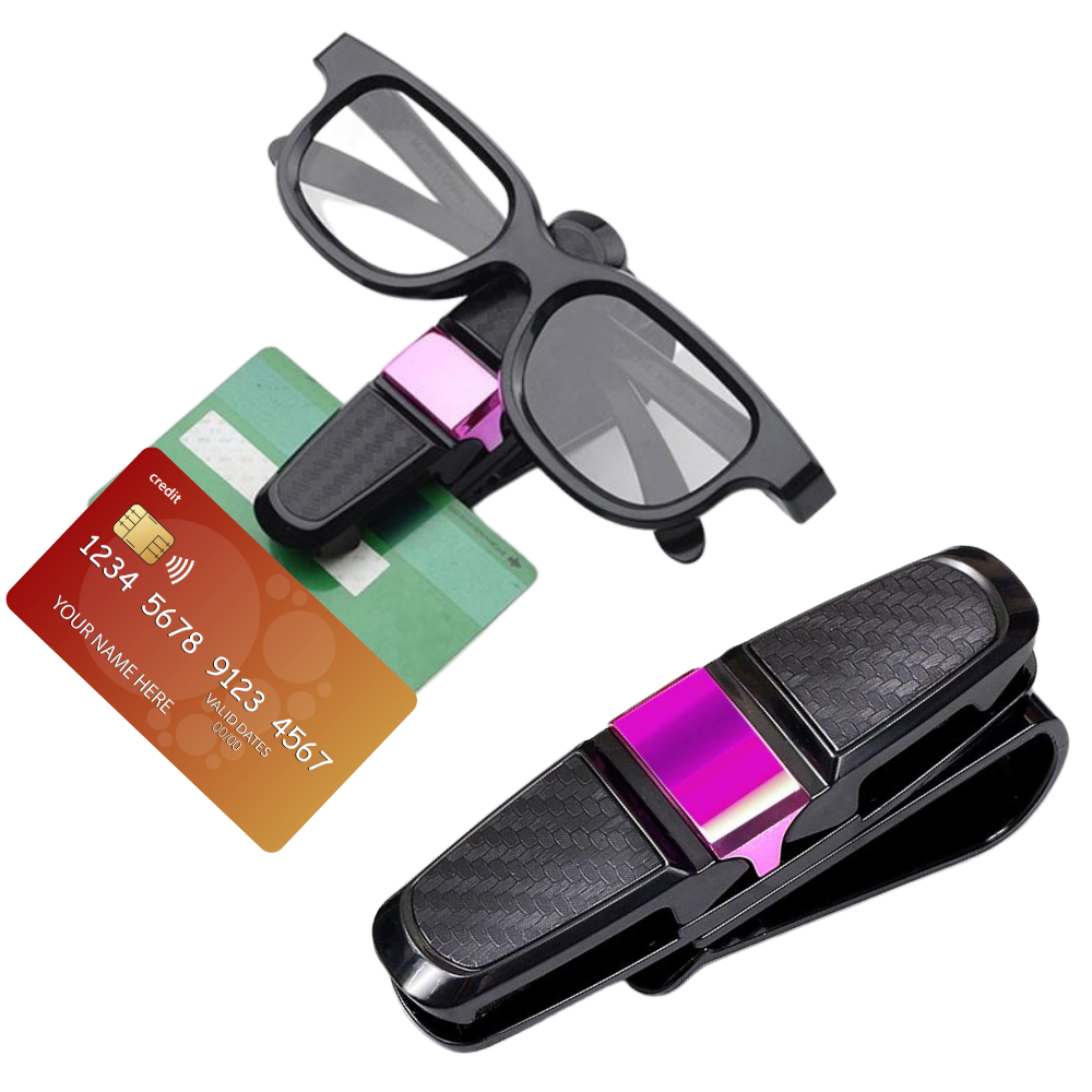 Car Visor Sunglasses Clip with Secure Grip and Universal Fit