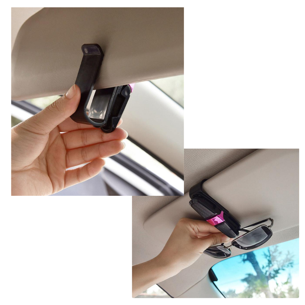 Car Visor Sunglasses Clip with Secure Grip and Universal Fit