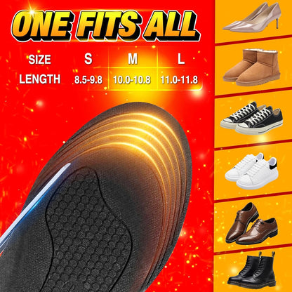 Heated Insoles with Wireless Remote Control and 8-Hour Battery