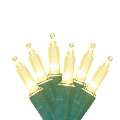 Twinkling LED Light Strand with 100 Sparkle Bulbs in Two Colors for Trees and Wreaths