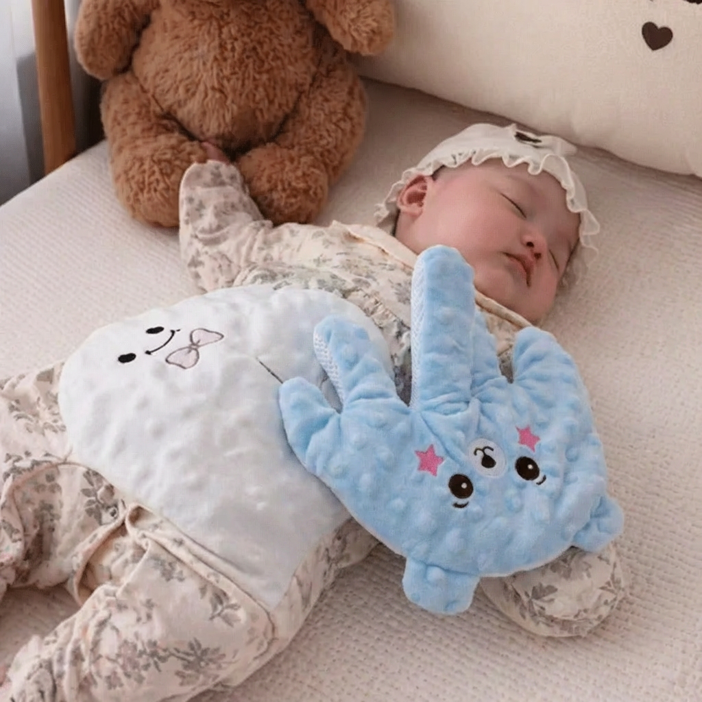 Animal Shaped Patting Comfort Toy for Nursery and Travel in Three Designs
