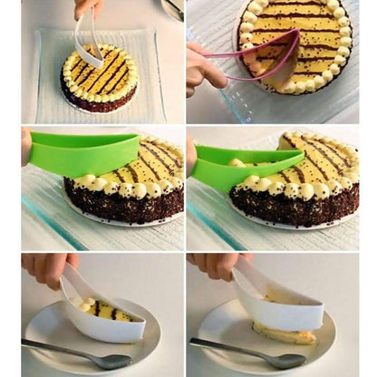 Uniform Cake and Pie Slicer with Bladeless Design for Clean Portions