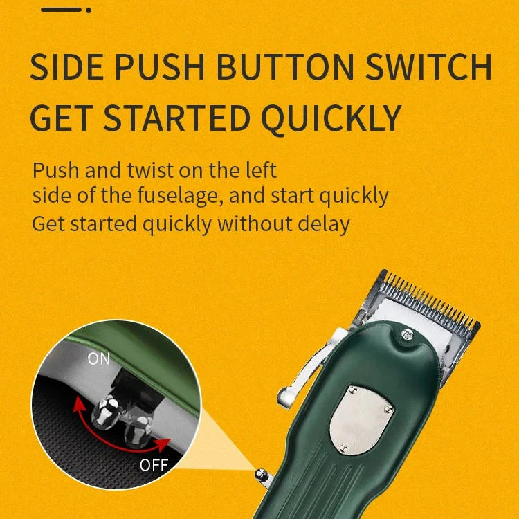 Professional Dog Hair Clipper All Metal Rechargeable