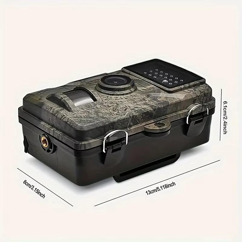 Trail Camera with 16MP Photo and 1080P Video, Infrared Night Vision
