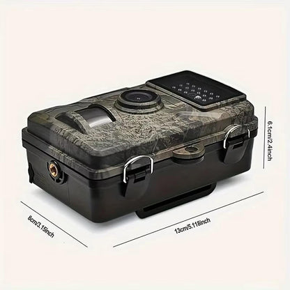 Trail Camera with 16MP Photo and 1080P Video, Infrared Night Vision