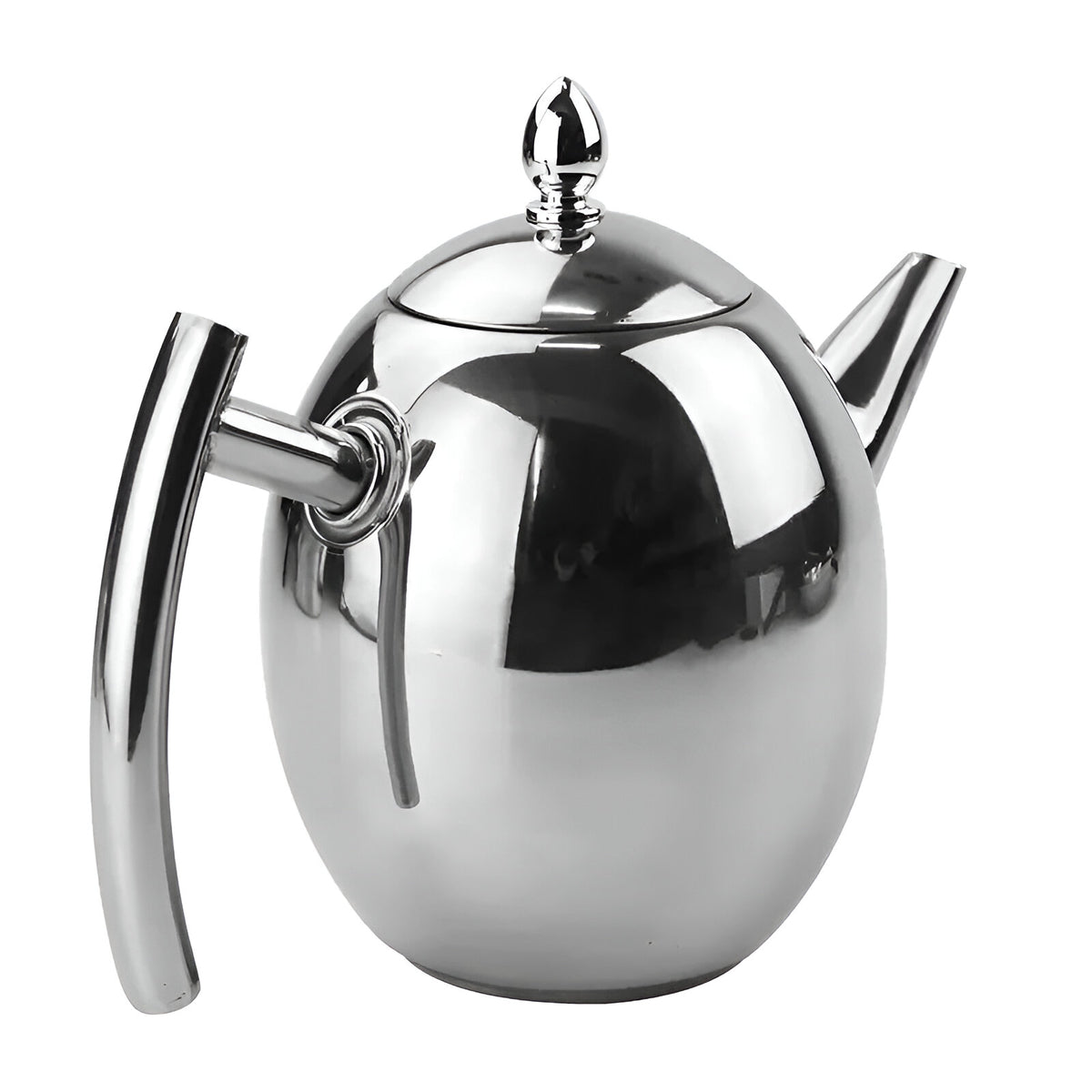 Elegant Stainless Steel Teapot