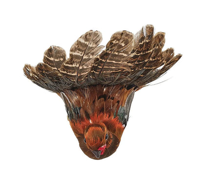 Feather Turkey Napkin Ring Set with Autumn Colors, Pack of 4