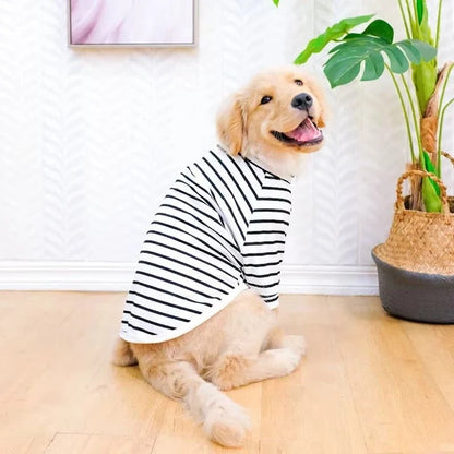 Large Breed Dog Shirt with Breathable Cotton Fabric