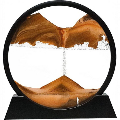 Dynamic Sandscape Art with Flowing Sand Motion