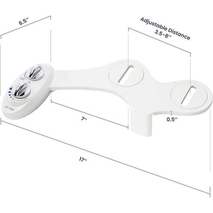 Single Nozzle Bidet Toilet Attachment with Adjustable Water Pressure Control