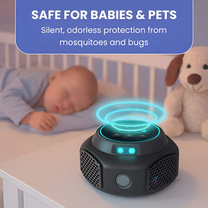 Ultrasonic Pest Repeller with 3200 Square Foot Coverage and Silent Operation