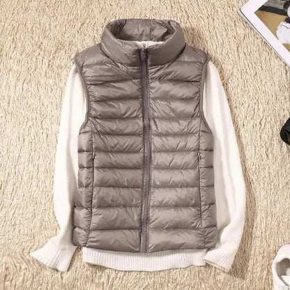 Womens Ultralight Vest with a Streamlined Fit for Layering Over Shirts and Sweaters in Twelve Colors