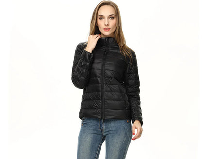 Womens Lightweight Short Jacket with Front Placket in Nine Colors for Cool and Transitional Weather