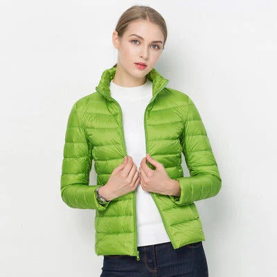 Womens Lightweight Short Jacket with Front Placket in Nine Colors for Cool and Transitional Weather