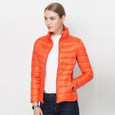 Womens Lightweight Short Jacket with Front Placket in Nine Colors for Cool and Transitional Weather