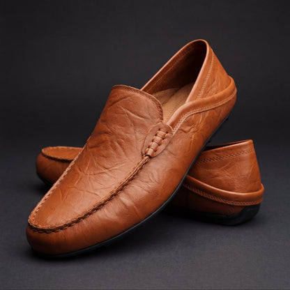 Round Toe Flats with Cushioned Footbed and Grip Sole, Slip On Design