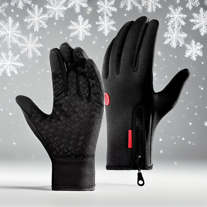 Thermal Touchscreen Gloves with Three Insulation Layers, Anti Slip Palms and Wrist Straps