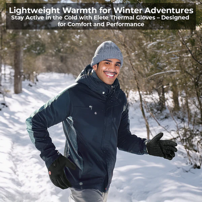 Thermal Touchscreen Gloves with Three Insulation Layers, Anti Slip Palms and Wrist Straps
