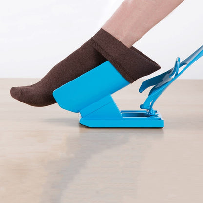 Sock Aid Device with 15.7 Inch Handle and Shoe Horn Function