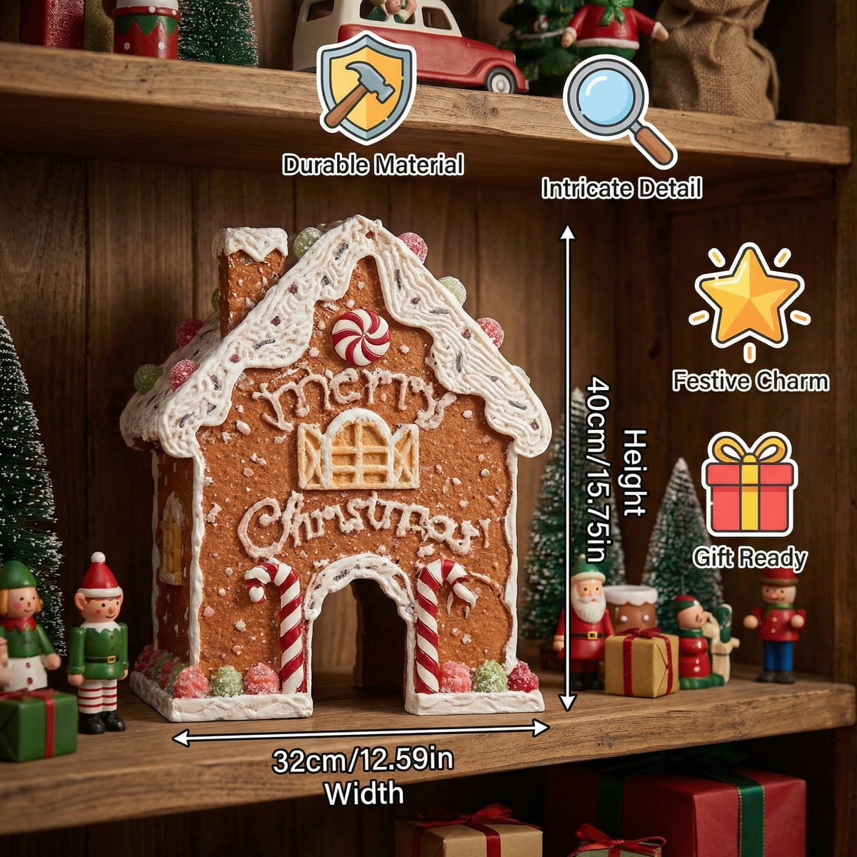 Gingerbread Themed Mini Golf Set That Turns a Living Room or Office into a Holiday Course