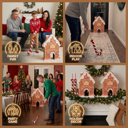 Gingerbread Themed Mini Golf Set That Turns a Living Room or Office into a Holiday Course